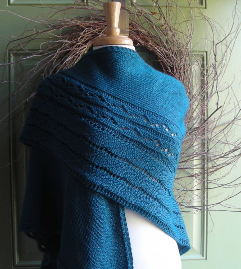 A Walk on the Beach Shawl, knitting pattern, lavenderhillknits.com
