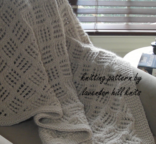 Chalet Windows Throw Knitting Pattern