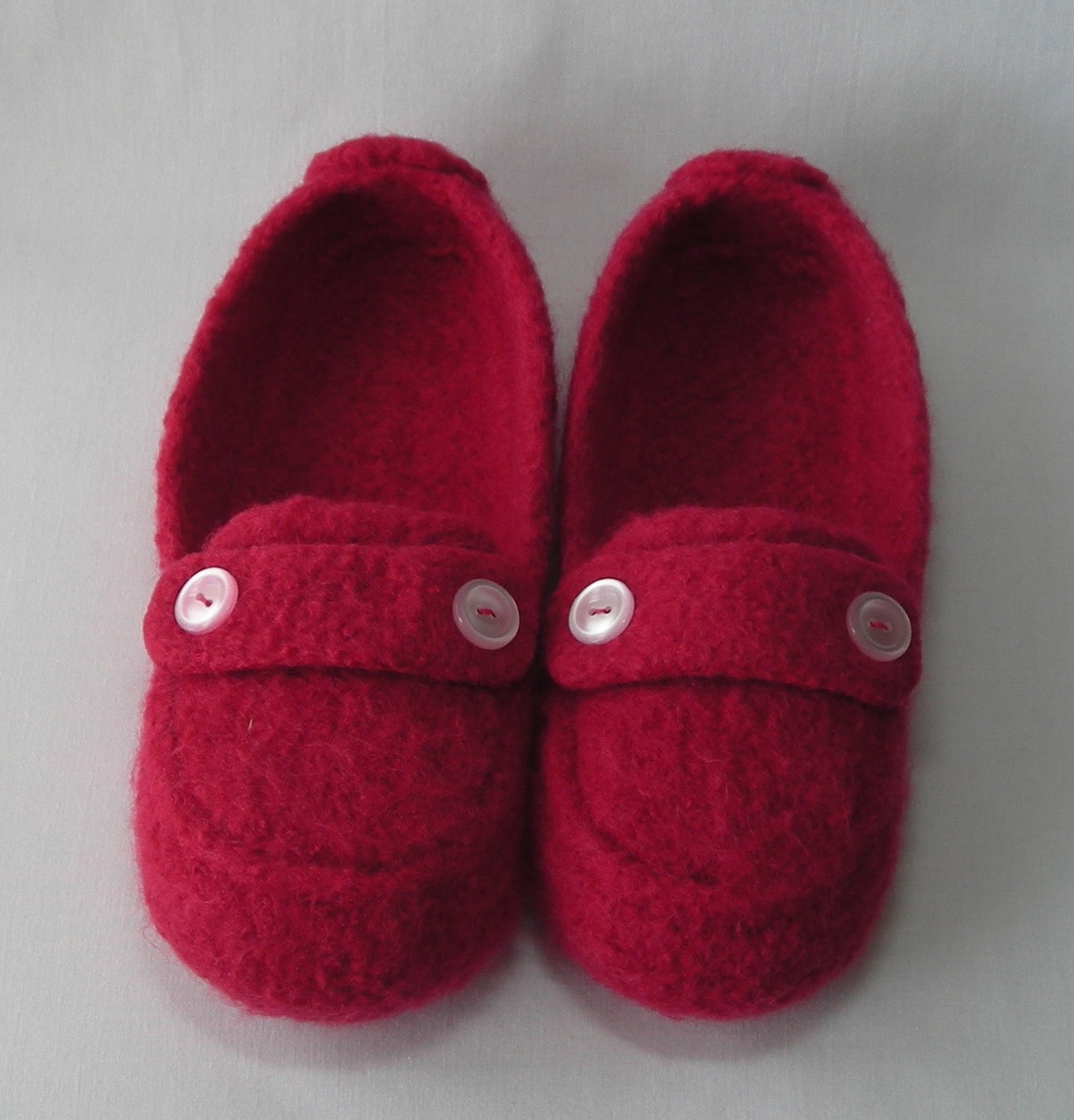 Women's Felted Moc Slippers Knitting Pattern - Main Image