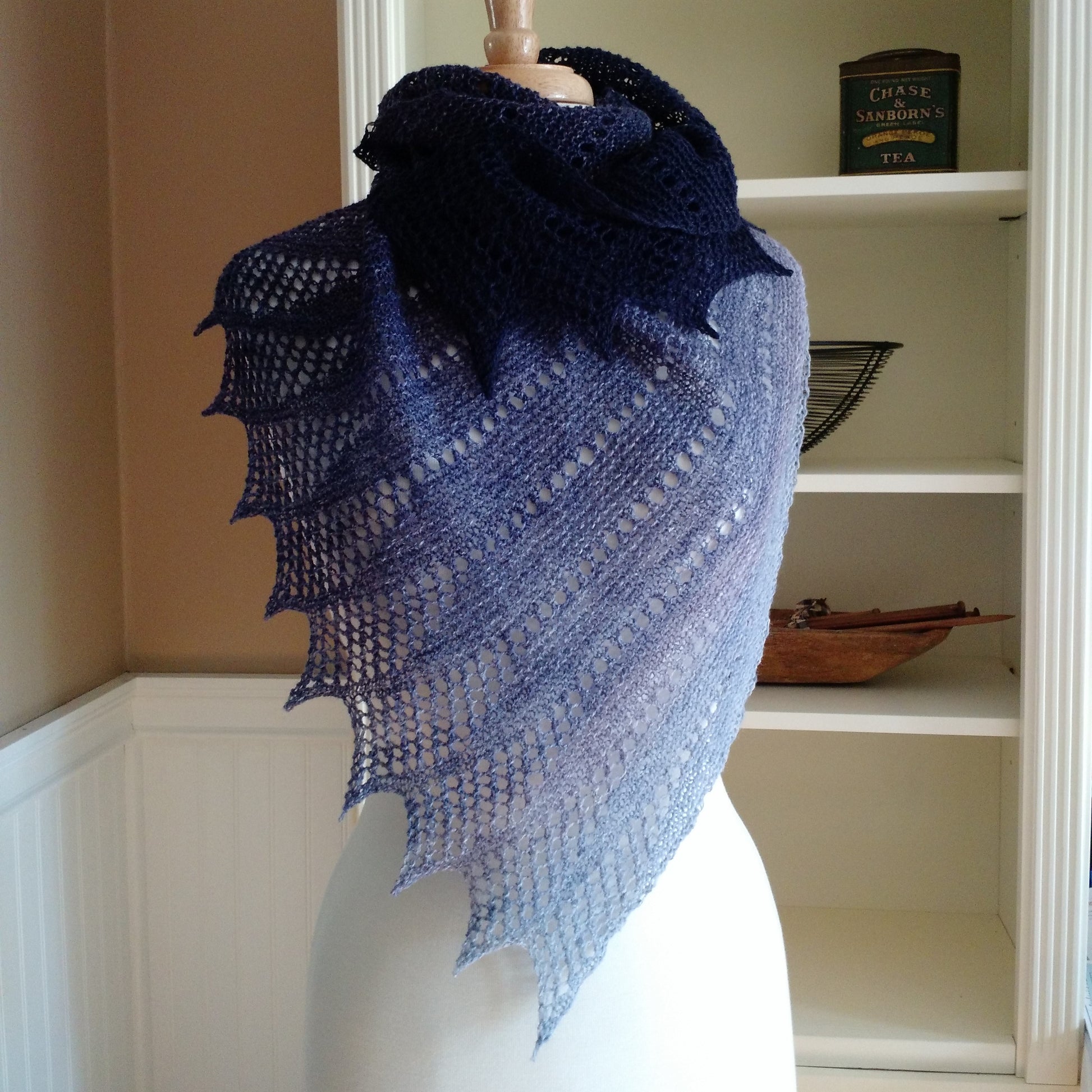 Mistral Shawl, knitting pattern, lace shawl, scarf