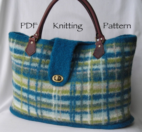 Portland Plaid Bag Knitting Pattern