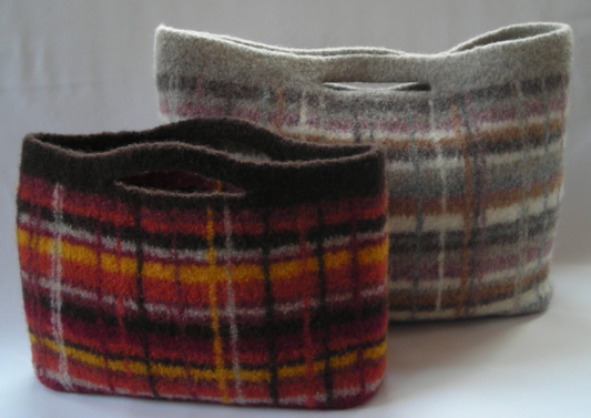 Portland Plaid City Bag knitting pattern