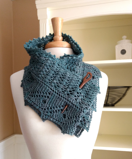 Front Porch Fern Leaf Lace Scarf Knitting Pattern