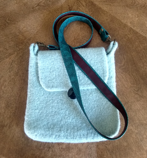 turquoise embossed replacement purse strap, western style strap, tote strap, bag strap