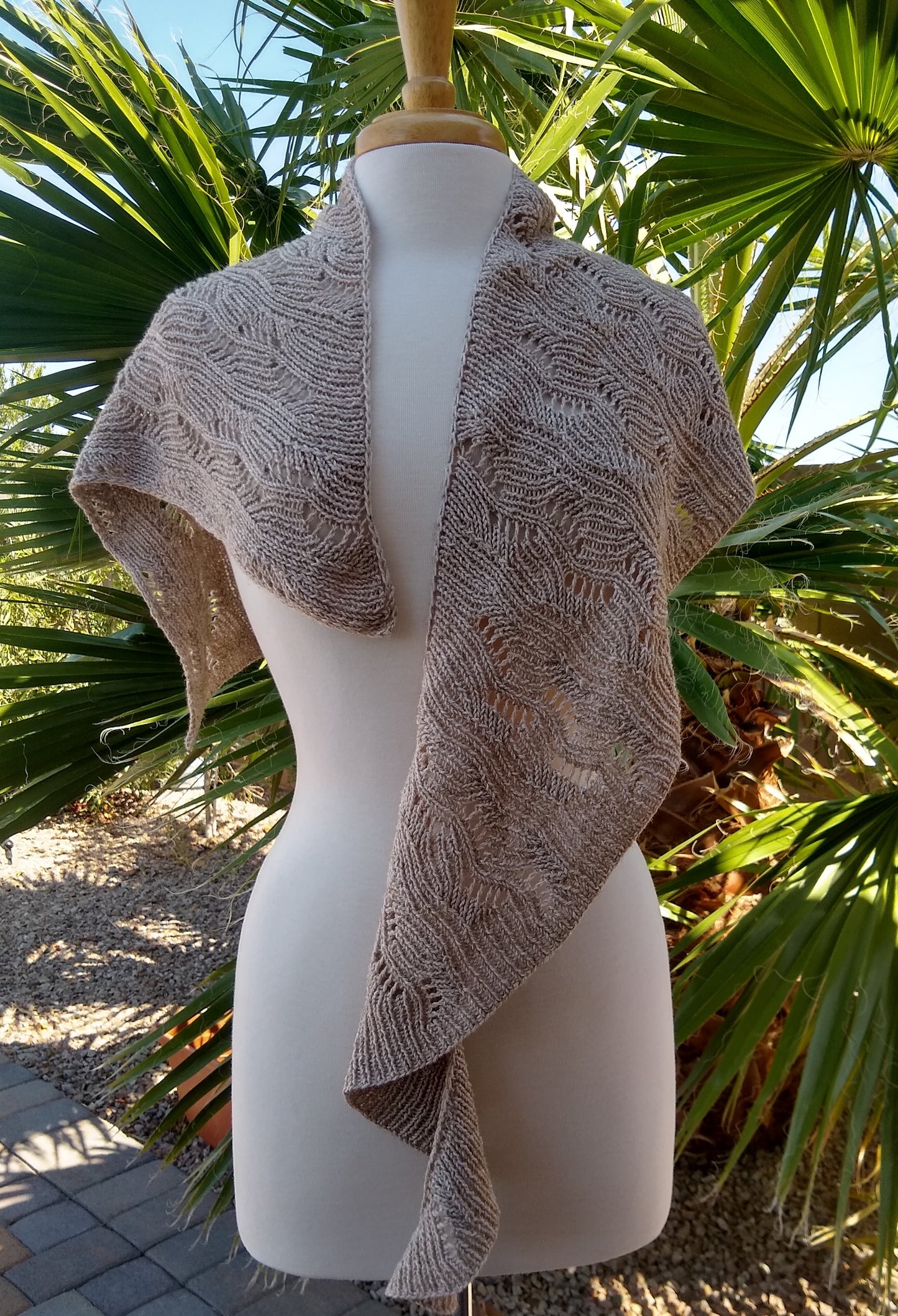 Deco Leaf Shawlette and Cowl