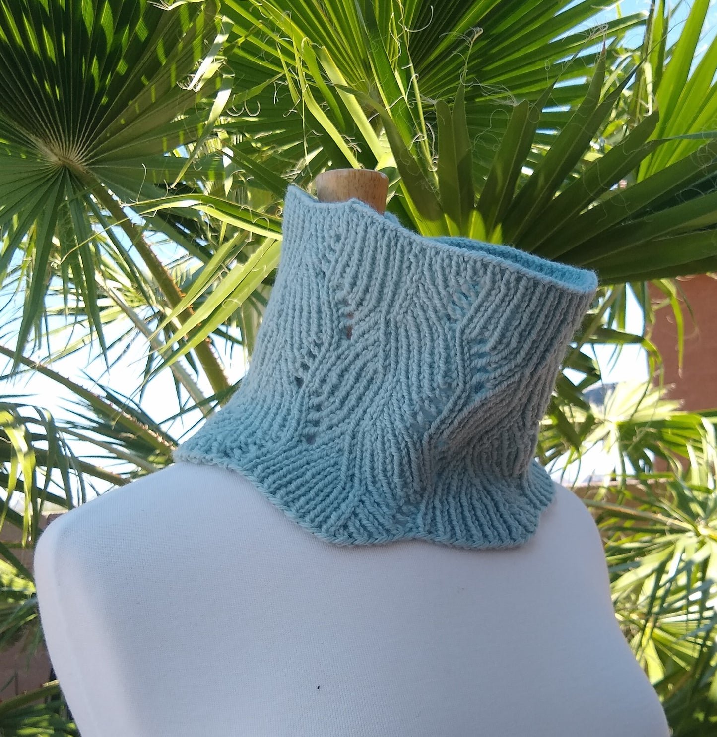 Deco Leaf Shawlette and Cowl