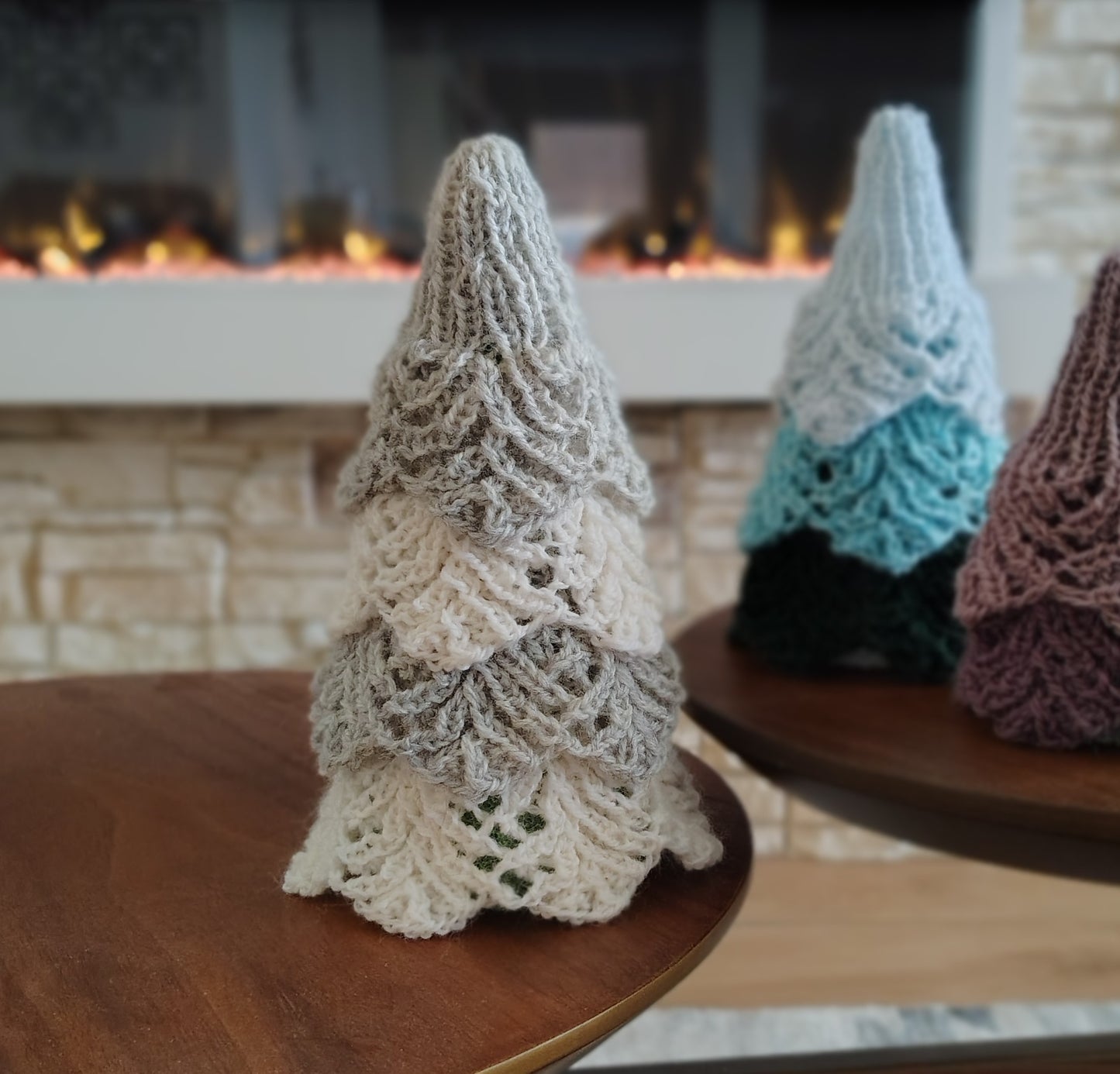 Lacy Layers Christmas Tree Knitting Pattern