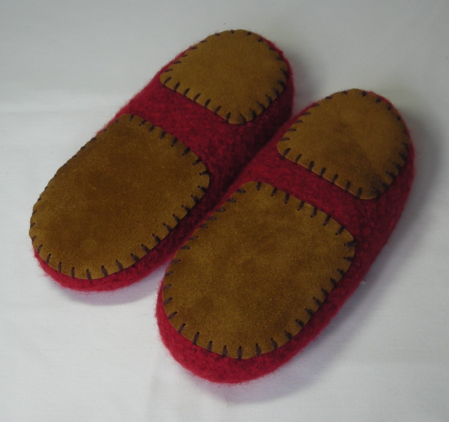 Women's Felted Moc Slippers Knitting Pattern