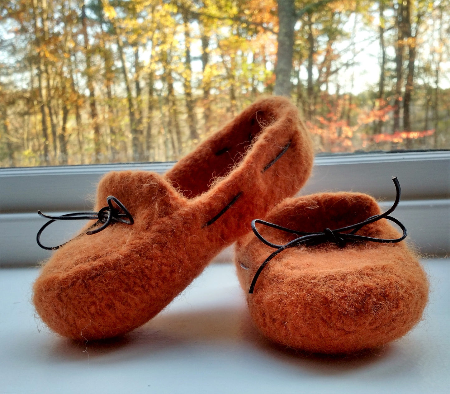 Women's Felted Moc Slippers Knitting Pattern