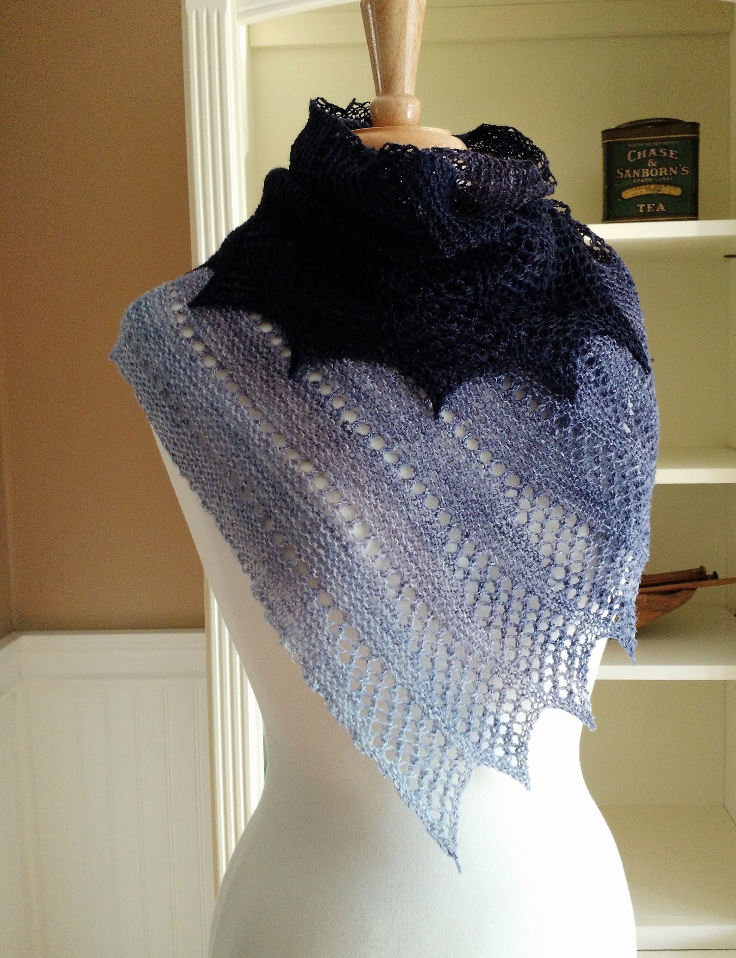 Mistral Shawl, knitting pattern, lace shawl, scarf