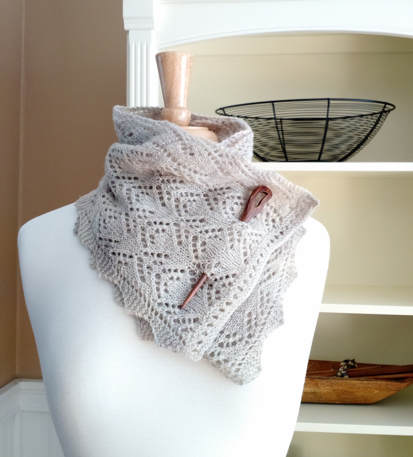 Smoky Mountain Morning Mist Scarf Knitting Pattern