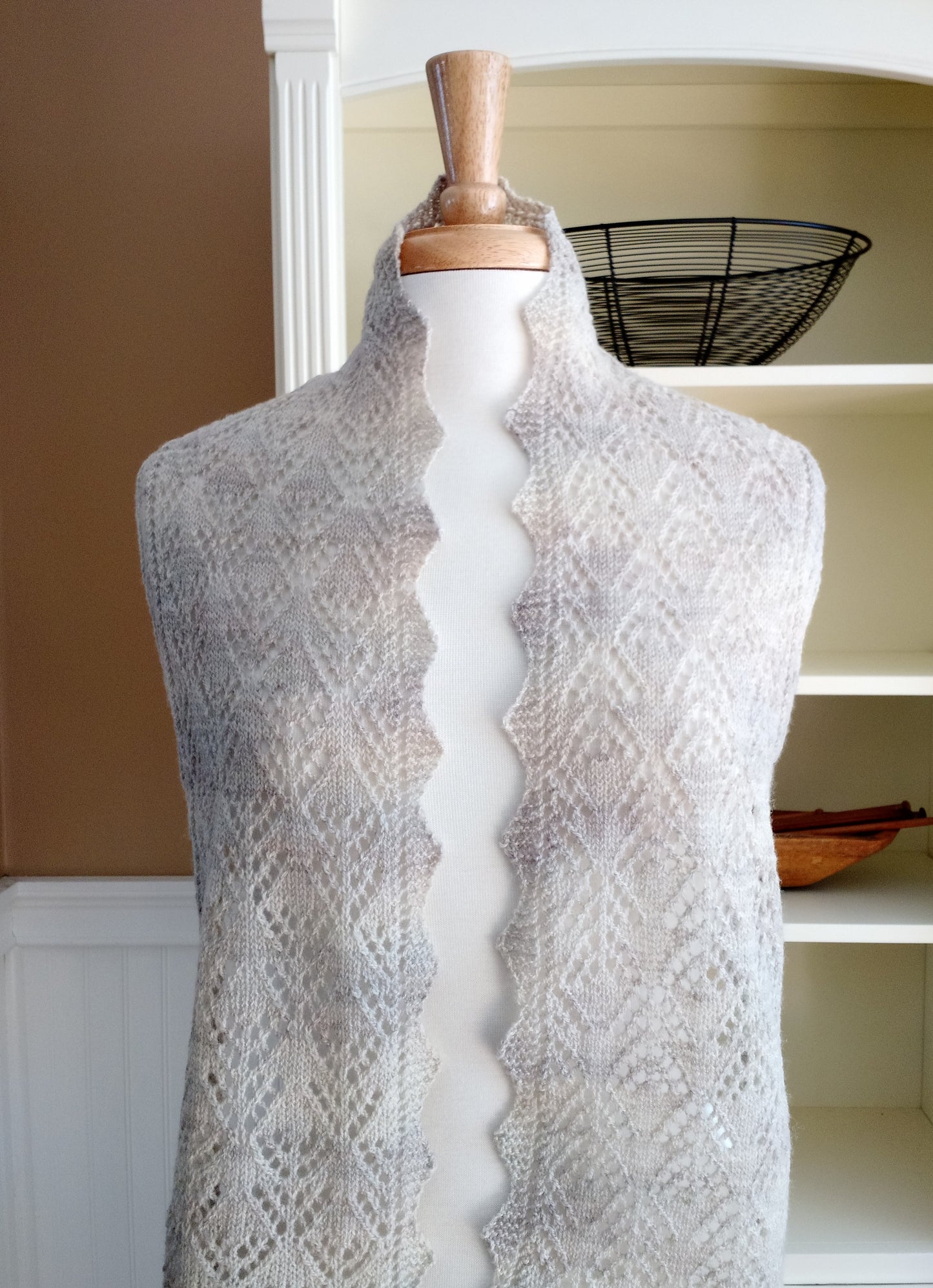 Smoky Mountain Morning Mist Scarf Knitting Pattern