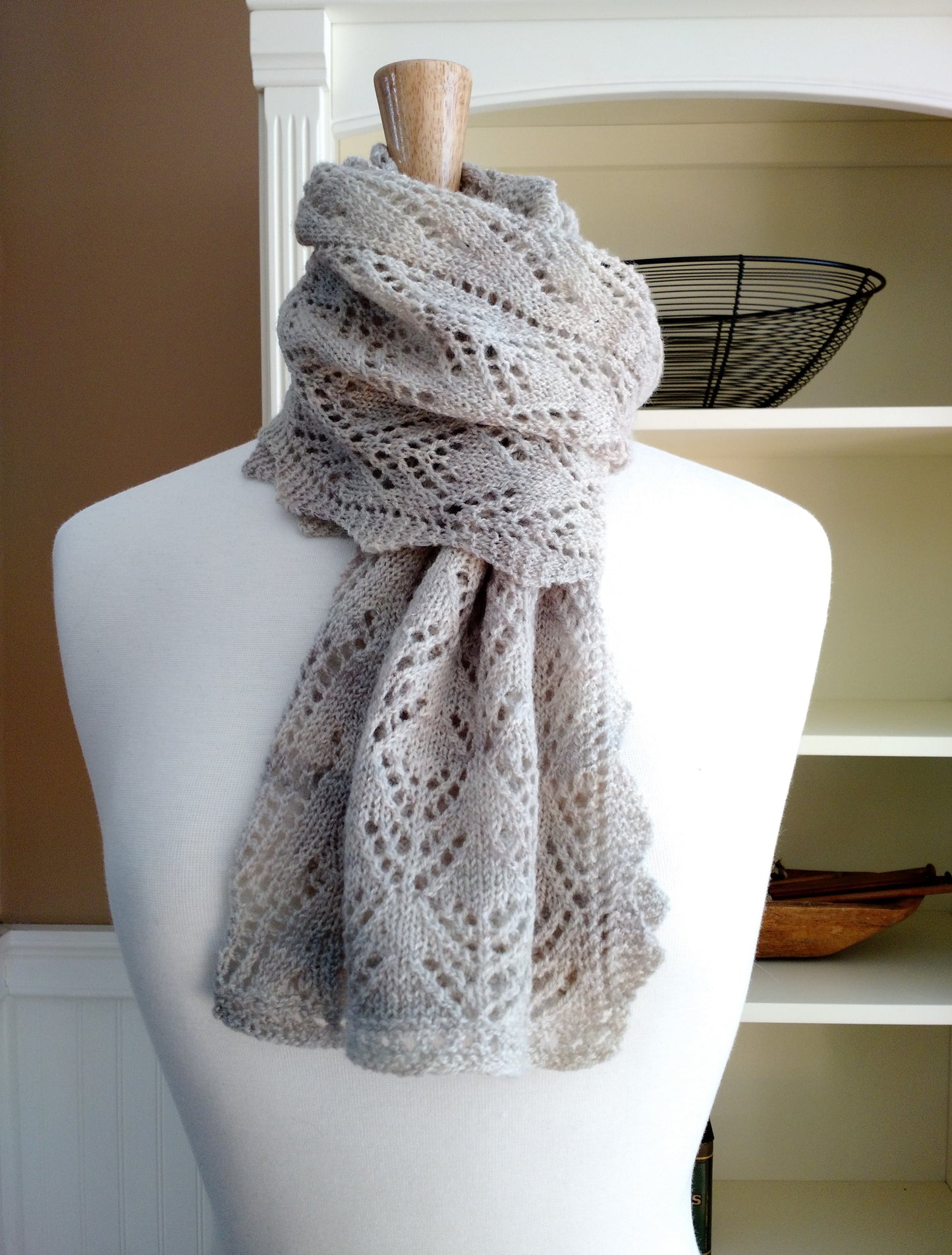 Smoky Mountain Morning Mist Scarf Knitting Pattern