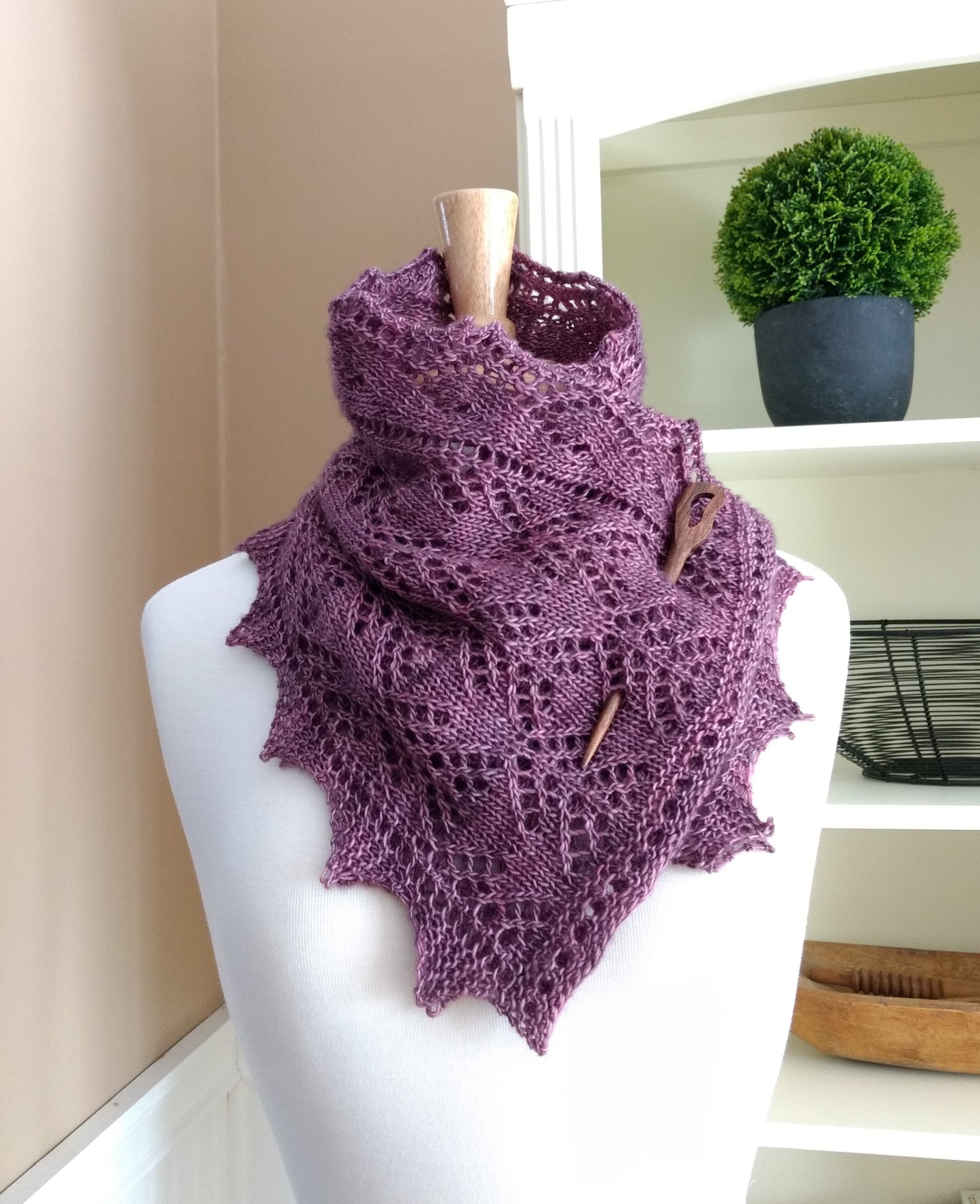 Smoky Mountain Morning Mist Scarf Knitting Pattern