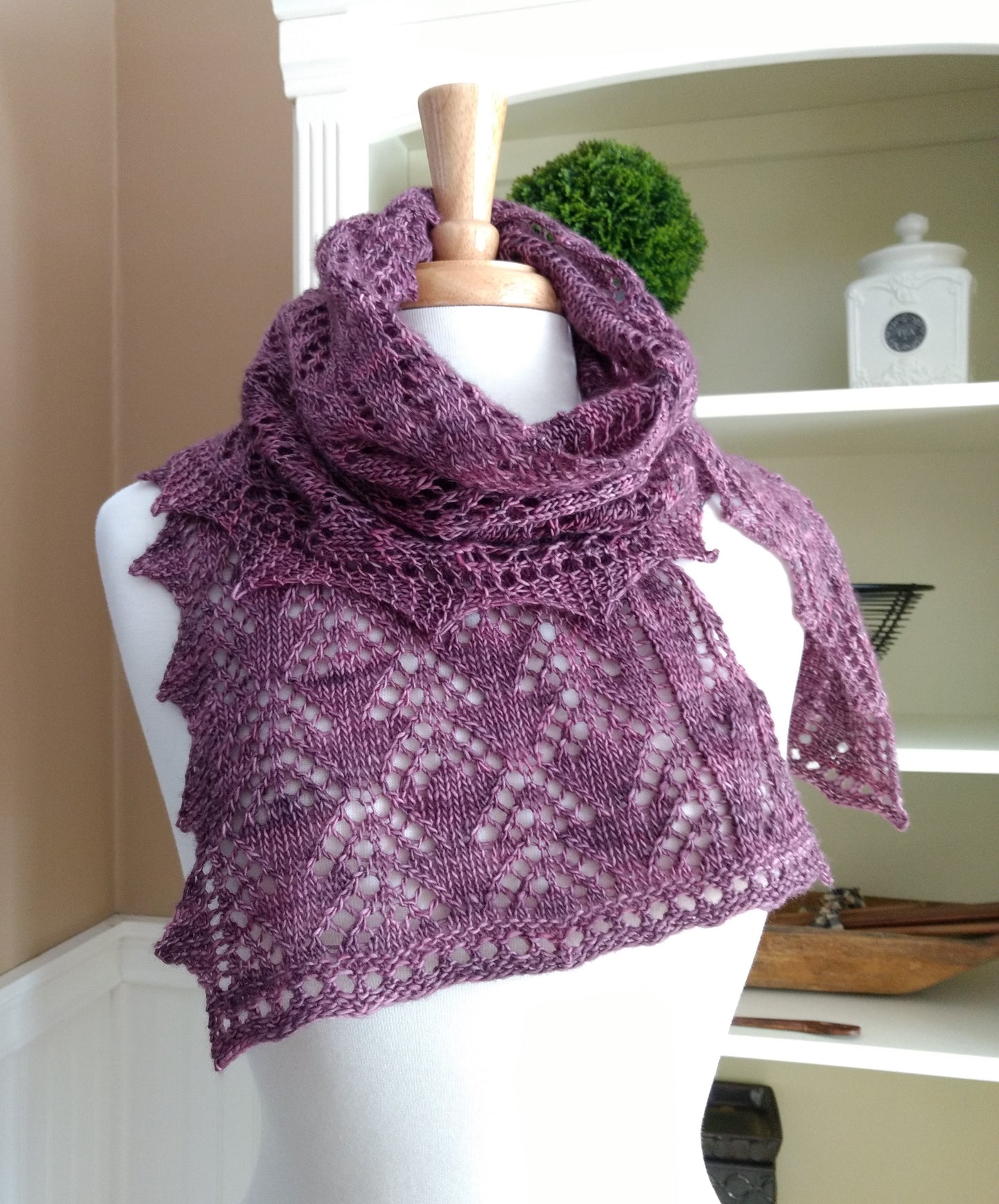 Smoky Mountain Morning Mist Scarf Knitting Pattern