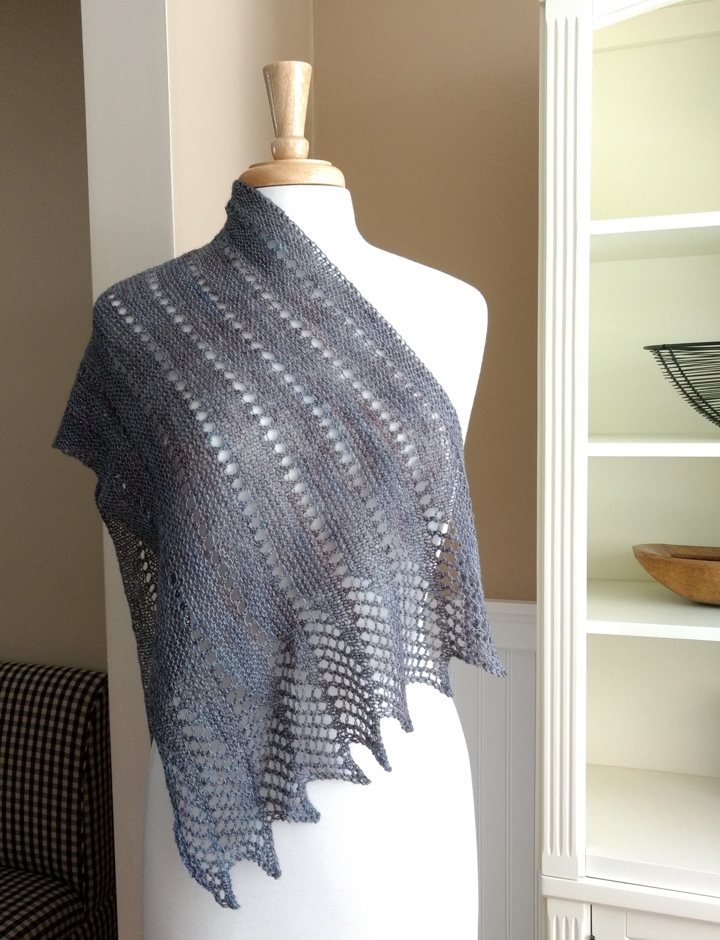 Mistral Scarf, knitting pattern, lace scarf, shawl