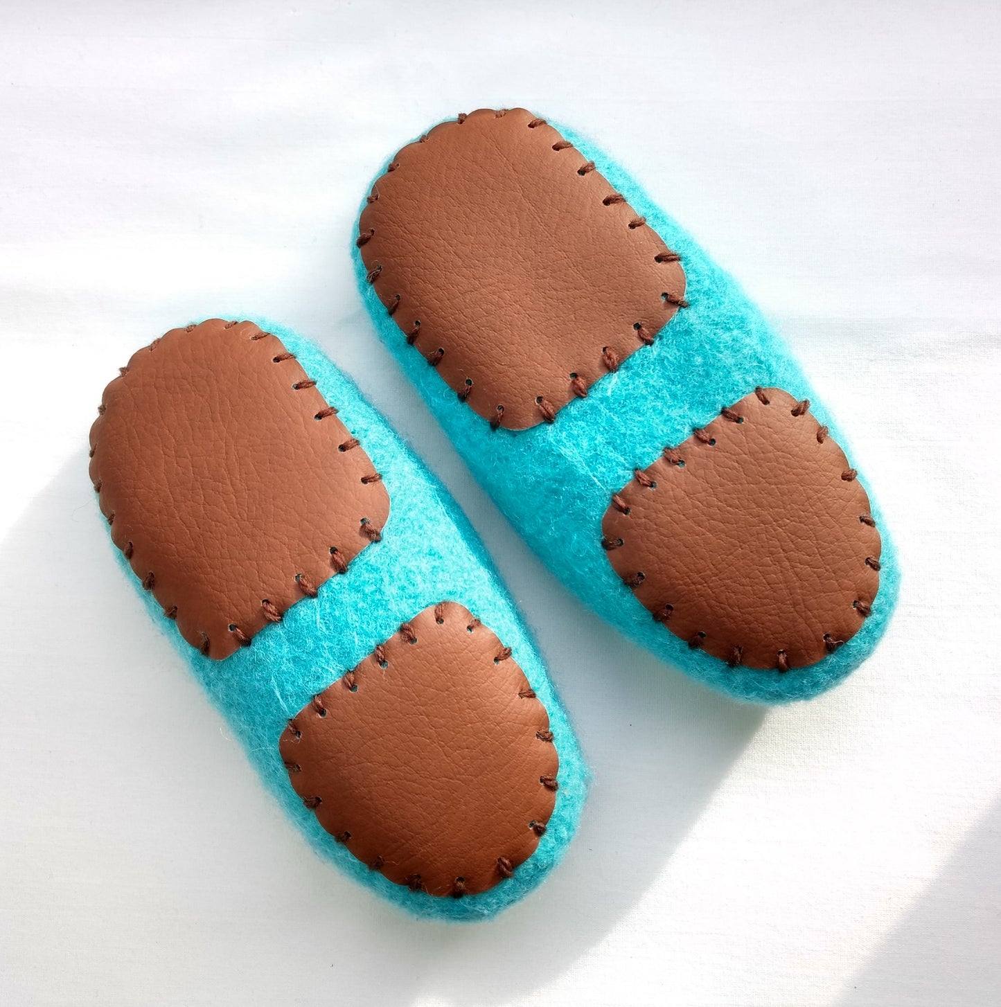 Kid's Felted Moc Slippers Knitting Pattern