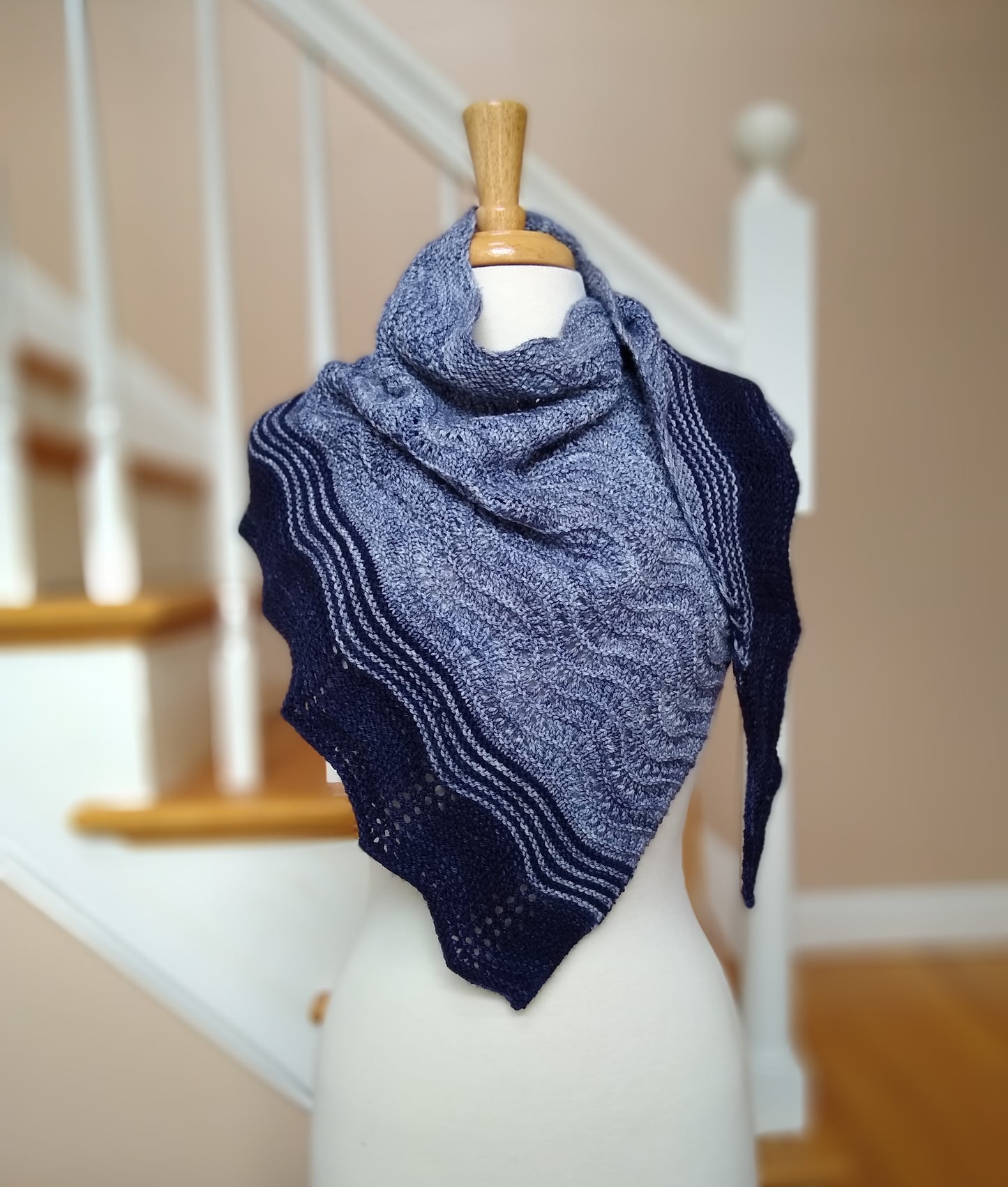 Simple Waves Shawl Knitting Pattern