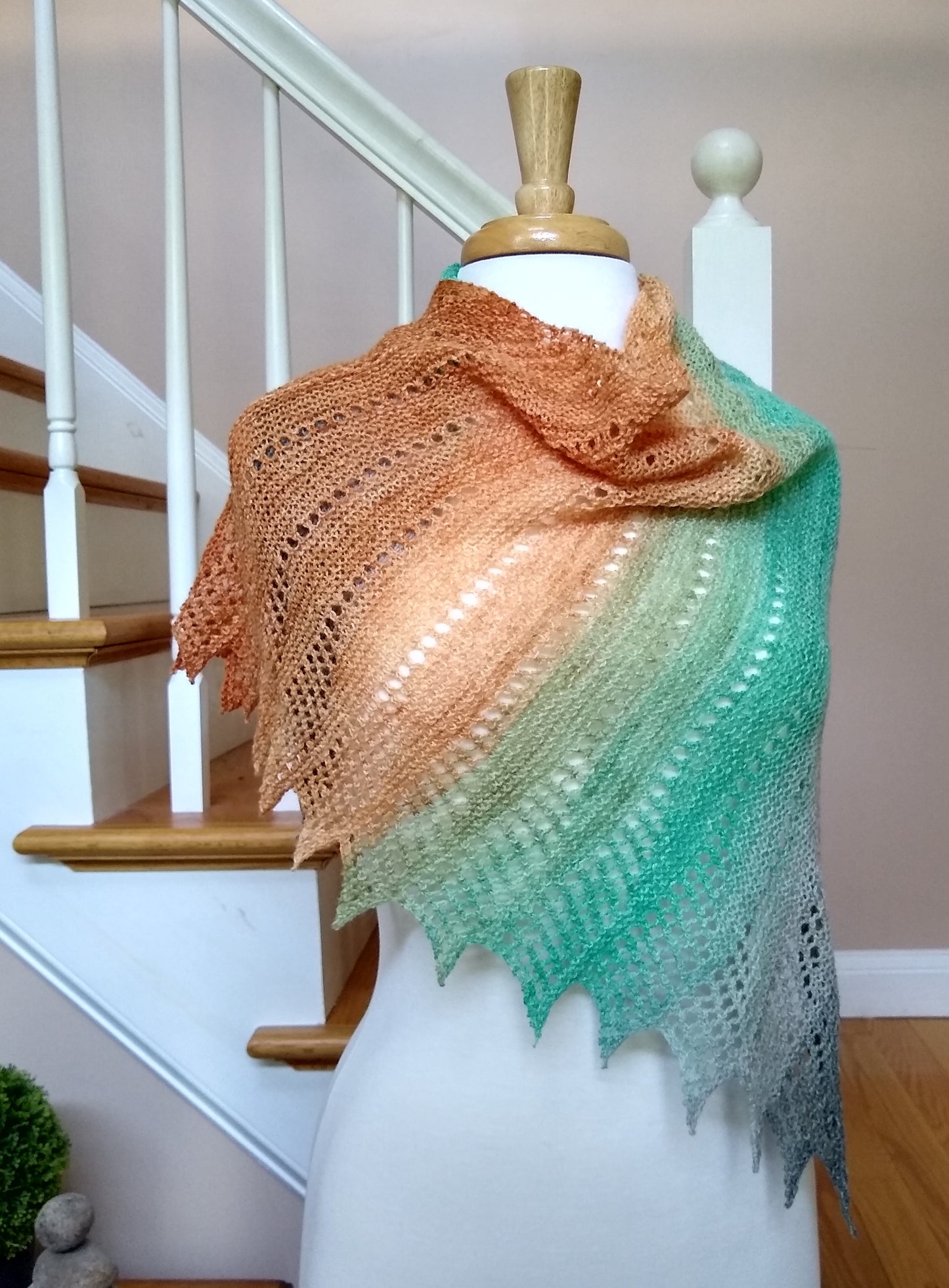 Mistral Shawl, knitting pattern, lace shawl, scarf