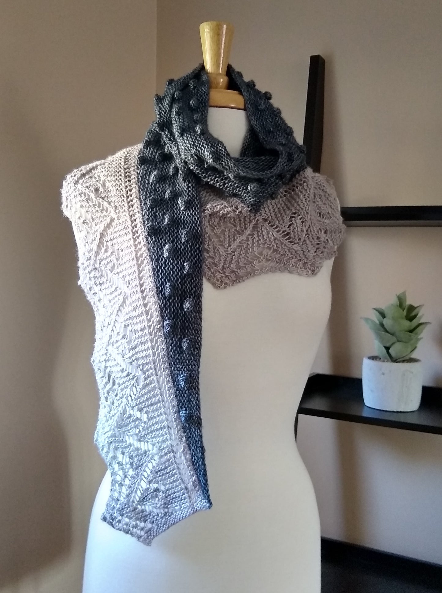 SnoFall Scarf Knitting Pattern