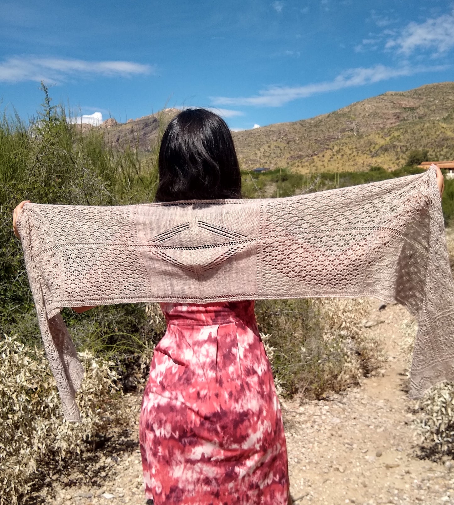 Tuileries Garden Shawl knitting pattern