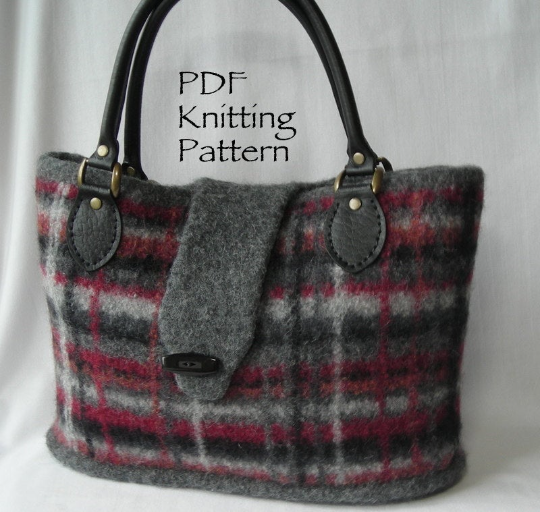 Portland Plaid Bag Knitting Pattern