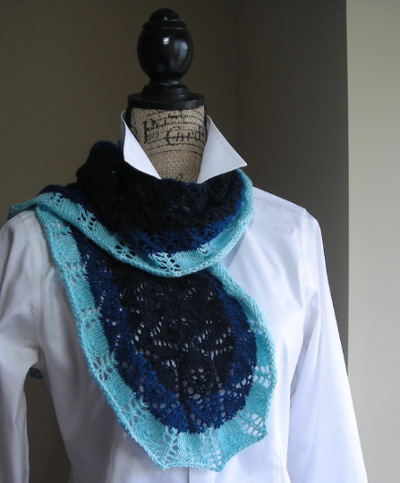 Crape Myrtle Shawl and Scarf Knitting Pattern