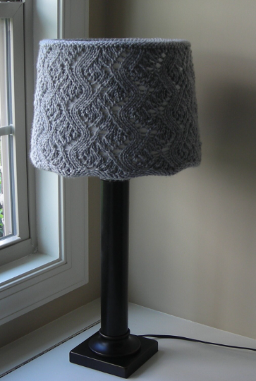 Crazy Lace Lampshade Cover Knitting Pattern