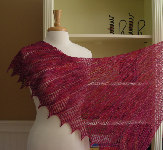 Mistral Shawl, knitting pattern, lace shawl, scarf