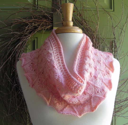 Flower Box Scarflette Knitting Pattern