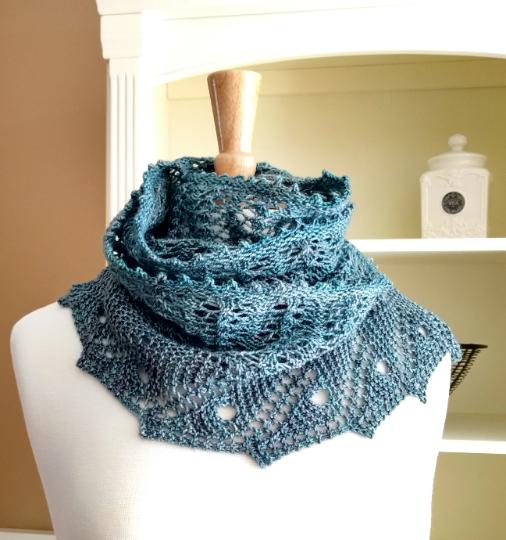 Front Porch Fern Leaf Lace Scarf Knitting Pattern