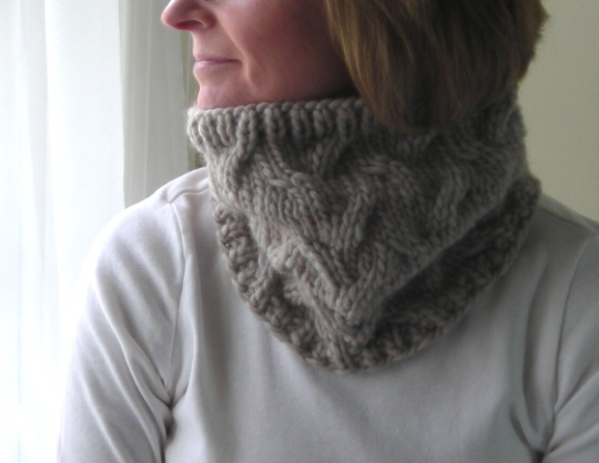 Sand Pond Neck Wrap/Cowl and Hat Knitting Pattern