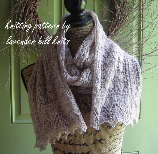 Tuileries Garden Shawl knitting pattern